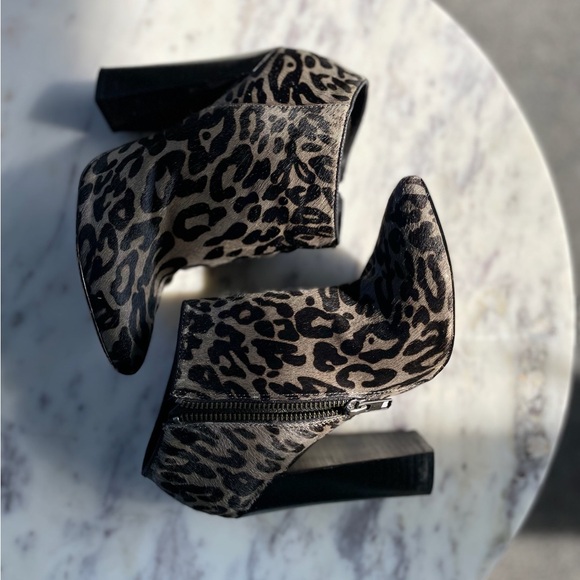 ALDO Pony Hair Leopard Print Heeled Booties – Size 6.5US / 37EU - Picture 7 of 12